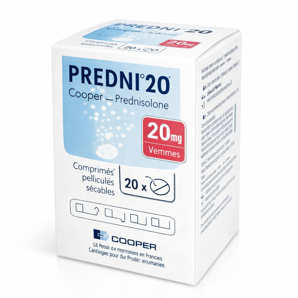 PREDNI CPR EFFV 20MG BT 20 — vue 1
