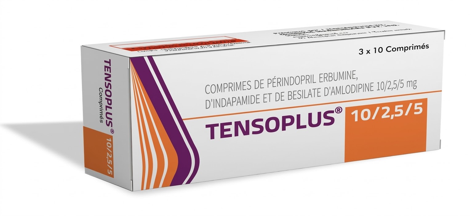 TENSOPLUS 10/2,5/5MG CPR B/30 — vue 1