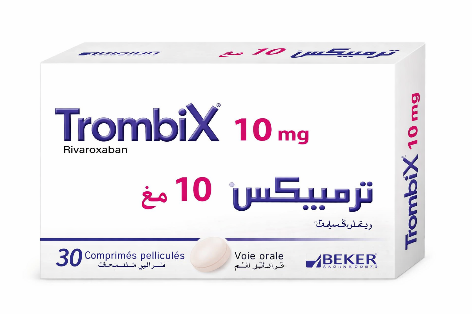 TROMBIX 10MG CPR BT 30 — vue 1