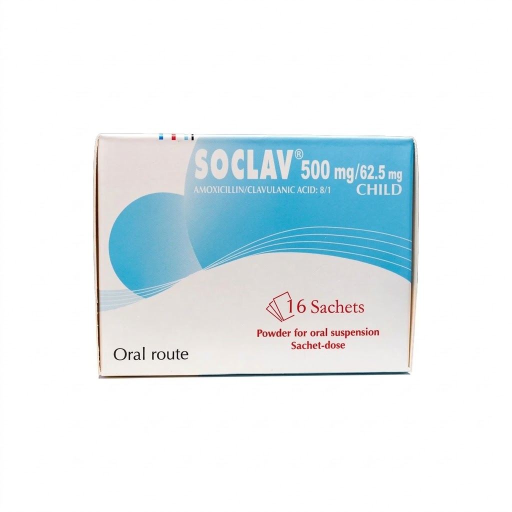 SOCLAV 500/62,5MG SCHT/16 — vue 1