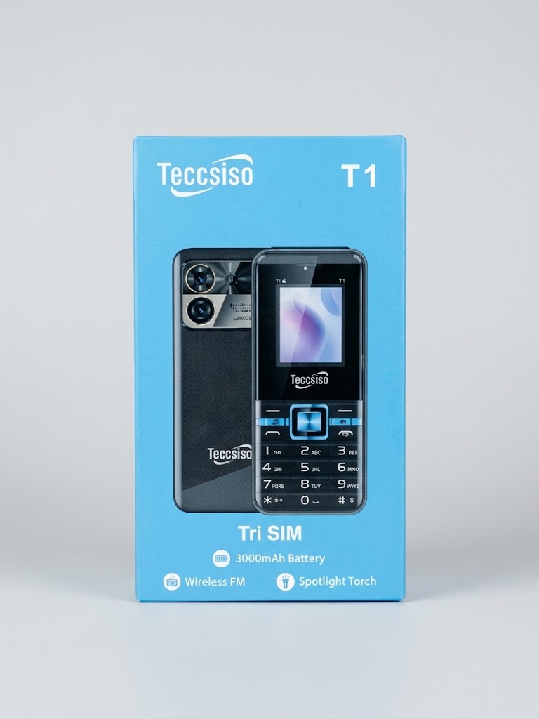 Teccsiso T1 – Téléphone Tri‑SIM avec Batterie 3000 mAh — vue 1