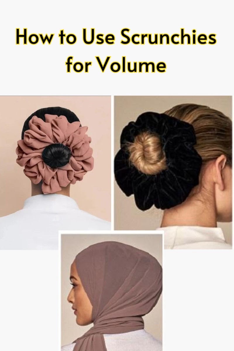 Chouchou Volumineux pour Cheveux – Idéal sous-hijab -Plusieurs Couleurs — vue 1