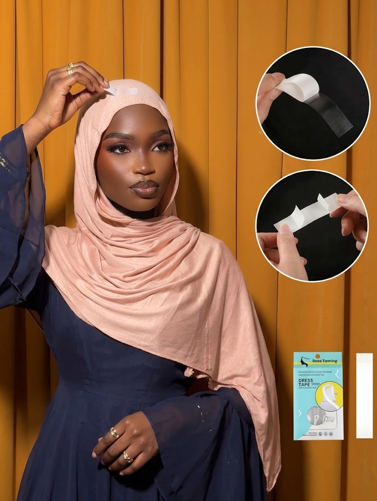 Ruban Adhésif Double Face Invisible Pour fixer le Hijab & Vêtements – Pack de 36 Pièces — vue 1