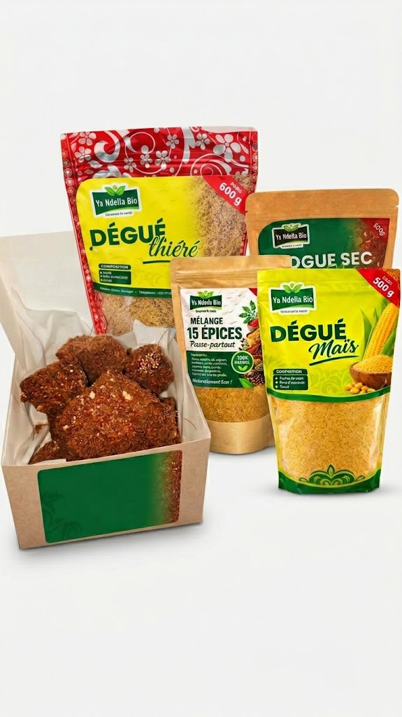 Pack Signature Ya Ndella – Wogué Frais et wogue sec , Dégué Thiéré, Dégué Maïs & Épices — vue 1